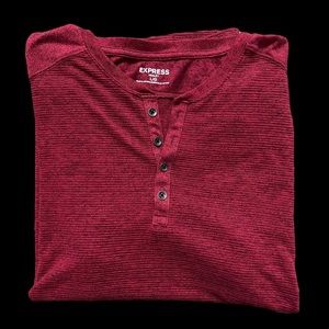 Express Mens Short Sleeve Henley